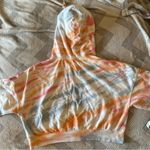 Young Fabulous and Broke  Cropped Oversized Tie Dye Hoodie Jacket Large Photo 4