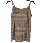Twenty Second V-Neck Cami Rust Paisley Aztec Patchwork Print  Size Small NEW Photo 5