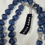 Anne Klein Blue and Silver Beaded Necklace Set Photo 2