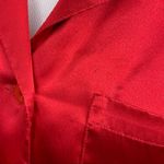 Vintage Victoria’s Secret heart label red satin button down sleep shirt Red Size XS Photo 6