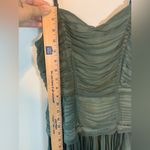 Binetti Olive green military flapper inspired silk dress size 2 Green Photo 8