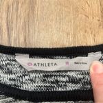 Athleta Retreat Gray/Black Sweater Dress Womens Size Medium Warm Tunic Photo 2