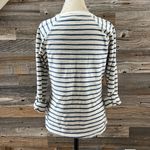L.L.Bean Blue & White Striped long sleeves Top Size Small Photo 4