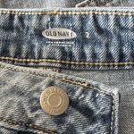 Old Navy SZ 2 A-Line Mini Denim Jean Skirt Released Frayed Hem Zip-Fly Slits Photo 4