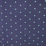 Gap  Factory Navy Mint Polka Dot Long Sleeve Vneck Blouse Size Medium Photo 1