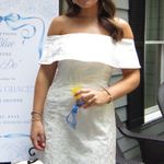 BHLDN Anthropologie  INGRID STRETCH JACQUARD OFF-THE-SHOULDER MINI DRESS Photo 0