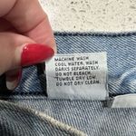 Bugle Boy Vintage 90s Jr Size 7  Jeans Distressed Blue High Rise Mom Tapered Leg Photo 8