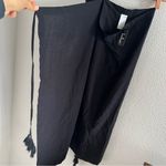 Lulus NWT Black Tassel Wrap Cover Up 100% Viscose OS Photo 4
