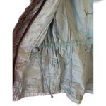 Free People Utility Military Cinch Long Denim Like two tone Jacket Photo 11