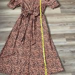 Love, Whit by Whitney Port Dotted Puffed Sleeve Dress Size S Button up Midi Photo 8