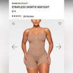 SKIMS NWOT  Strapless Sculpting Mid Thigh Bodysuit size L Sienna Photo 6