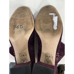 White House | Black Market Womans Zeek Burgundy Suede Pull On Ankle Boot 9 M Photo 6