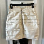 For Love & Lemons  Lace Up Mini Skirt Size Small Color Cream Photo 6