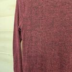 Sunday in Brooklyn {S}  Maroon Marl Twist Front Long Sleeve Blouse Top Photo 4