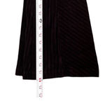 Free People Free People Velour Black Ribbed Flare Legging Pants Edgy Boho Glam Lounge Luxe Photo 6