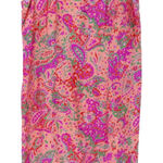 Vintage 60s‎ Handmade Paisley Sheath Dress Womens Pink Mod Psychedelic Size 12 Photo 0