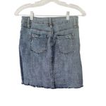 Rue 21  Button Front Distressed Stretch Denim Mini Skirt Juniors Size Small Photo 1