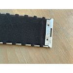 Belt OSFM Metal Silver Tone Elastic Stretch Oval Buckle w/ Enamel & Bling Vtg Photo 8