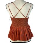 Free People Intimately Medium Adella Cami Top Winding Roads Ruffled Crochet Lace Photo 4