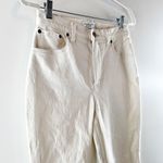 Abercrombie & Fitch Abercrombie The 90's Straight Curve Love Ultra High Rise Jeans Cream 6 Petite Photo 4