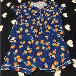 Joyspun Women's Navy and Orange Pajama Set Blue Size XL Photo 0