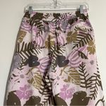 Indyeva Epesi II Regular Waist Wide Leg Pant Leaf Print Size Small Pink Photo 9