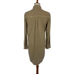 SP Black Label Shirt Dress Brown Medium Button Down Long Sleeve Chic Photo 2