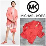 Michael Kors Nwt michael  flaminco pink long sleeve button front blazer jacket 8 Photo 1
