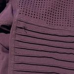 Zyia Active SZ 12 Moto Light 'n Tight 7/8 Leggings Laser Cutouts Hi-Rise Purple Photo 9