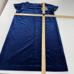 Cynthia Rowley ‎ Dress Womens Medium Blue Velour Mini Shift Photo 5