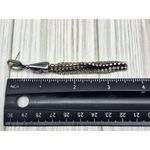 DKNY Gun Metal Crystal Chain Tassel Dangle Earrings Purple Iridescent 3.5" Prom Photo 6