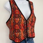 Free People  Gemini Quilted Vest M Folk Boho Festival Cottage Core Enchanted Photo 2