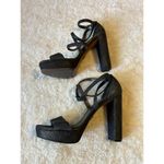 Michael Kors  Charcoal Silver Sparkly High‎ Heels Size 7.5M Photo 5