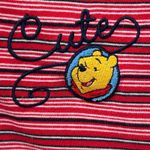 Vintage Cute‎ Winnie The Pooh Womens Polo Shirt Size 22 Nautical Preppy Travel Red Photo 8
