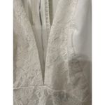 Lulus NWT  Romantic Message White Lace Racerback Sleeveless Midi Dress,XS Photo 5