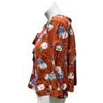 Krazy Kat Women's M Floral Peasant Tunic Blouse V-Neck Long Sleeve Photo 4