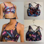 Lululemon Energy Bra *Medium Support Sz 8 Lot Hyper Drift Multi & Veiled Floral Photo 1