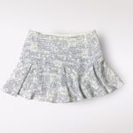 Derek Lam 10 Crosby Blue Tweed Ruffled Mini Skirt Size 8 Photo 2