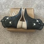 New in Box Mi.im Valencia Star Cowboy Boots Sz 7.5 Black Photo 4