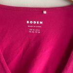 Boden Double Layer Scoop Long Sleeve Top Pink Size 6 Photo 4