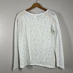 Anthropologie  One September Medium Ivory Crochet Lace Pullover Sweater Photo 4