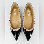Valentino Garavani Rockstud Patent Leather Ballet Ballerina Studded Flat EU 36.5 Photo 4
