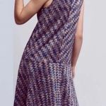 Maeve Anthropologie Westwater Chevron Print Blue and Purple Knit Dress Size XS Photo 1