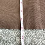 ZARA  Backless Brown Tan Knit V-neck Maxi Dress Strappy Open Back Size S Photo 8