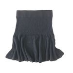 Free People  solid gold swingy sweater skirt black Photo 8