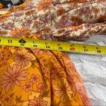 American Eagle Orange Floral Babydoll Mini Dress Sz XS Cottagecore Beach Light Photo 10
