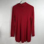 J. Jill Size S Tunic Top Pima Cotton Cowl Neck Slub Knit Long Sleeve Women's Red Photo 5