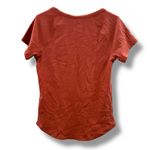 Maurice's  NWT Ribbed Stretch Top Women’s Size XL Coral Orange Short Sleeve Fitted Photo 1