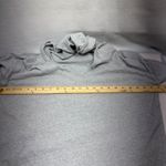 Loft  Gray V Neck Hoodie Long Sleeve Casual Top Women's Size S Photo 6