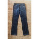 White House | Black Market Blame Dark Wash Jeans Sz 6 Floral Embroidery 32x42 Photo 7